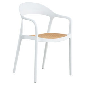 Armchair Ember Argos The Classic with UV protection PP beige-white 52.5x56.5x81cm