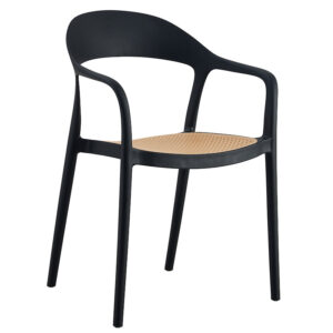 Armchair Ember Argos The Classic with UV protection PP beige-black 52.5x56.5x81cm