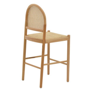 263 000011 1 Bar stool Alessia Argos The Classic natural rattan-beech wood-natural seat 42x41x100cm
