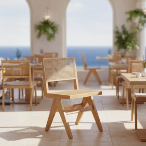 Chair Winslow Argos The Classic natural rubberwood 45x56x82cm