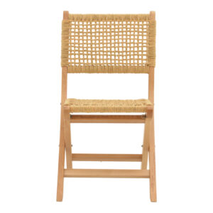 263 000040 3 Folding chair Xianju Argos The Classic beech wood and rope in natural shade 47x58x85cm