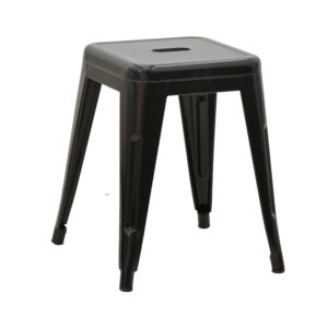 270 000018 Stool Utopia Argos The Classic metal black 30x30x45cm