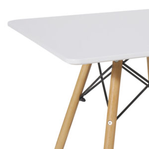 271 000021 2 Natali children's table Argos The Classic MDF white and natural beech wood 60x60x51cm