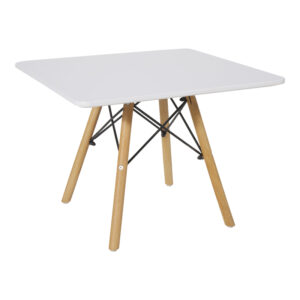 271 000021 Natali children's table Argos The Classic MDF white and natural beech wood 60x60x51cm