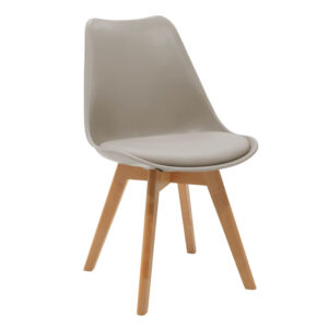 271 000036 1 Julita-Gaston dining table set of 3 Argos The Classic MDF and beech wood in gray-white-natural shade Φ60x73cm