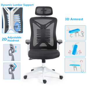 275 000016 1 Office chair manager Andrew Argos The Classic mesh black color 65x61x125cm