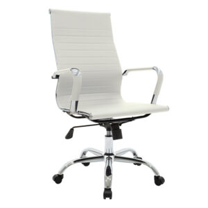 Manager office chair Valter Argos The Classic white pu 55.5x58x108cm
