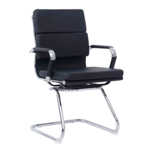Visitor office chair Tokyo Argos The Classic black pu 55.5x48x88cm