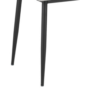 278 000004 2 Dining table Gustas Argos The Classic grey marble sintered stone-black metal 120x60x75cm