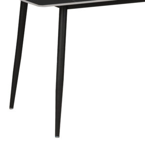 278 000007 2 Dining table Gustas Argos The Classic black marble sintered stone -black metal leg 120x60x75cm