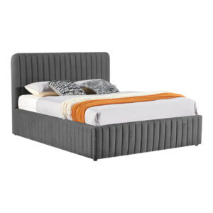 279 000001 Double bed Zilin Argos The Classic charcoal fabric With storage space 160x200cm