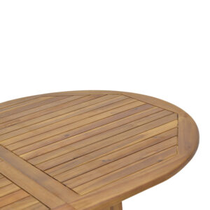 282 000022 3 Zerco-Sopho Argos The Classic dining table set of 7 natural solid acacia wood 200/150x100x75cm