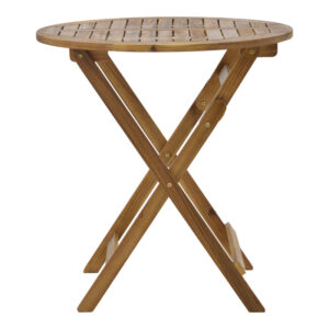 282 000050 2 Dining table Mobie-Carpuva Argos The Classic set of 3 folding natural solid acacia wood D70x74cm