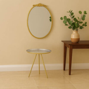 Side table Jacksie Argos The Classic gold metal D51x54cm