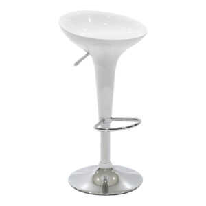 Bar stool Felice Argos The Classic height adjustable white-chrome base 40x43x84cm