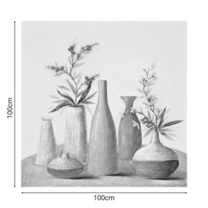 296 000018 1 Canvas wall art Vase 3D Argos The Classic 100x3x100cm