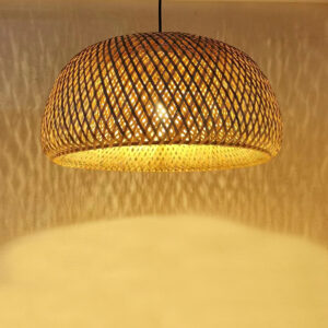 299 000012 1 Ceiling light Karlo Argos The Classic E27 natural bamboo D45x22cm