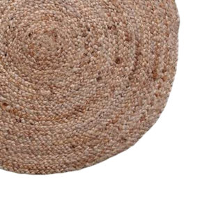 302 000016 1 Carpet Solon Argos The Classic beige jute 120x120x1cm