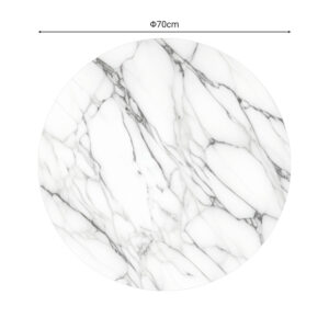 310 000002 2 Table surface Kailo Argos The Classic t.Werzalit marble look D70cm