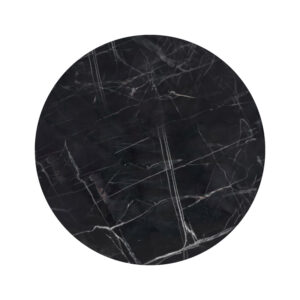 310 000026 Table surface Saran Argos The Classic t.Werzalit black marble D60cm