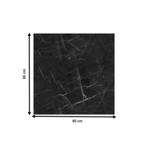 310 000029 1 Table surface Saran Argos The Classic t.Werzalit black marble 80x80cm