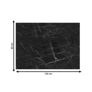310 000030 1 Table surface Saran Argos The Classic t.Werzalit black marble 120x80cm