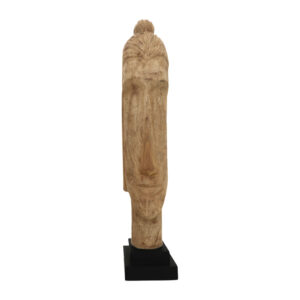 Buddha bust Dran Argos The Classic natural mango wood 12x12x63.5cm