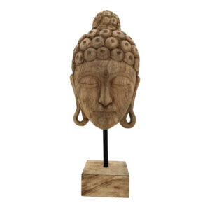 Table decoration buddha Mask Argos The Classic natural mango wood-iron 20x18.5x48.5cm