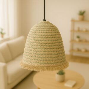 313 000030 1 Nolie Argos The Classic natural wicker ceiling light D40x99cm