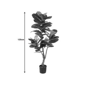 316 000001 3 Decorative plant Fiddlehead in a pot Argos The Classic green pp H120cm