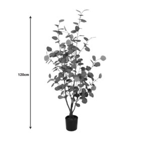 316 000014 3 Eucalyptus decorative plant in a pot Argos The Classic green pp H120cm