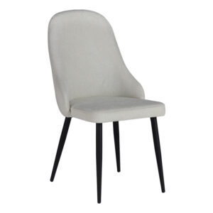 Chair Remis Argos The Classic cream fabric-black metal leg 49x61x91cm