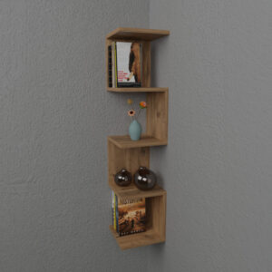 321 000019 1 Wall shelf Zigzag Argos The Classic oak melamine 25x25x109cm