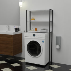 321 000028 1 Laundry cabinet Bothy Argos The Classic white melamine-black metal 73x22x150cm