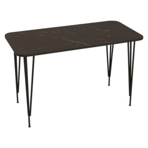 Dinning table Palkon Argos The Classic black marble melamine-black metal 120x60x73cm