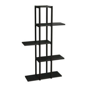 Floor shelf Ploko Argos The Classic anthracite melamine-black metal 60x24x110cm