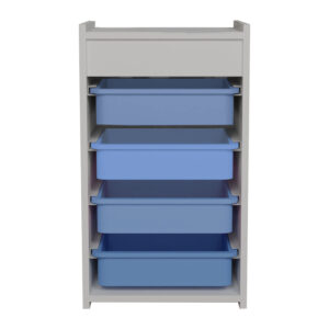 321 000065 2 Cabinet with baskets Toily Argos The Classic white-blue melamine 45x30x75cm