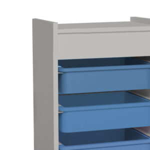 321 000065 3 Cabinet with baskets Toily Argos The Classic white-blue melamine 45x30x75cm