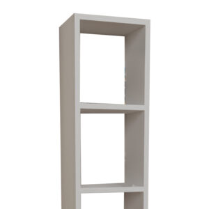 321 000093 3 Barzine Argos The Classic melamine bookcase in white shade 27.6x19.5x150cm
