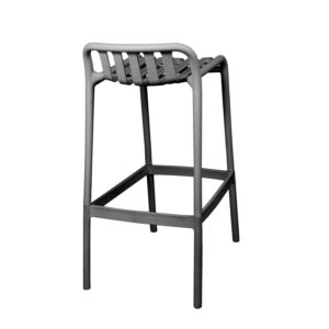 326 000010 1 Zoi Argos The Classic pp bar stool in anthracite shade 36x56x87cm