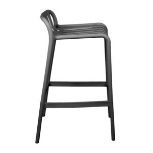 326 000010 2 Zoi Argos The Classic pp bar stool in anthracite shade 36x56x87cm