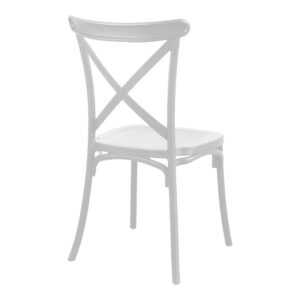 326 000014 2 Stackable Crossie Argos The Classic pp chair in white shade 38x46.5x82cm