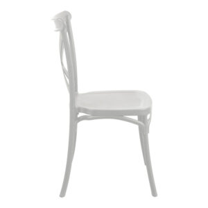 326 000014 3 Stackable Crossie Argos The Classic pp chair in white shade 38x46.5x82cm