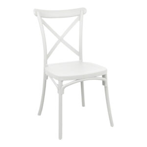 Stackable Crossie Argos The Classic pp chair in white shade 38x46.5x82cm