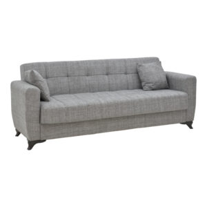 Three-seater Modesto sofa-bed with storage space Argos The Classic gray fabric 215x85x80cm