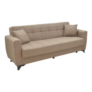 Modesto Argos The Classic three-seater sofa-bed with storage light brown fabric 215x85x80cm