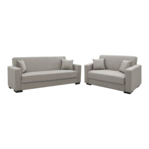 Living room set 2 pieces Vox Argos The Classic fabric in gray -beige shade