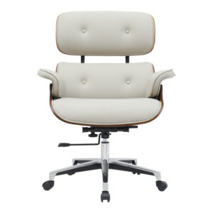 332 000014 3 Manager office chair Kobane Argos The Classic beige pu-chrome base 84x75x113.5cm