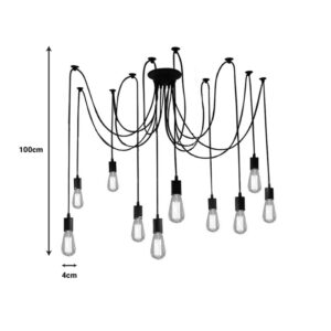 342 000011 1 Multi-light ceiling lamp Merdine Argos The Classic black metal