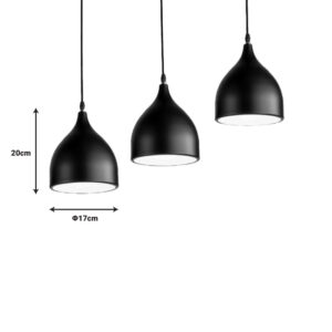 342 000020 1 Ceiling lamp Perce I Argos The Classic black metal 50x17x120cm
